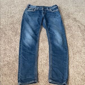 Silver Suki Mid pencil Skinny Jeans Size 29